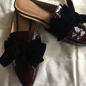 Banana Republic patent leather mules